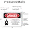 Signmission Carbon Dioxide Gas Ventilate Danger Sign, Vinyl Decal, 7in W x 5in L, 2PK OS-2PACK-DS-D-57-L-2413 - alternate 4